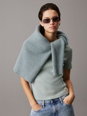 silver rechthoekige zonnebril ckj24206s voor volwassenen gender inclusive - calvin klein jeans