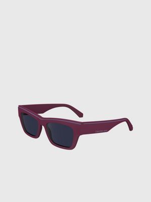 cyclamen modified rectangle sunglasses ckj24602s for adults gender inclusive calvin klein jeans