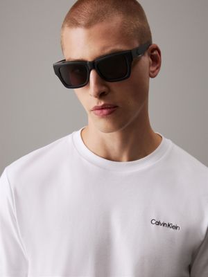 black modified rectangle sunglasses ckj24609s for adults gender inclusive calvin klein jeans