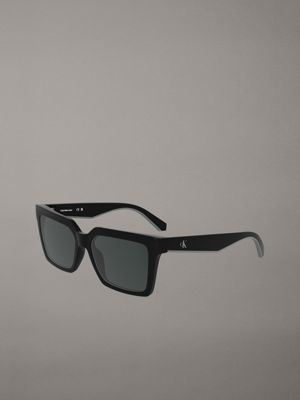 black modified rectangle sunglasses ckj25602s for adults gender inclusive calvin klein jeans