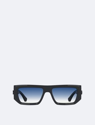 grey modified rectangle sunglasses ckj26607s for men 