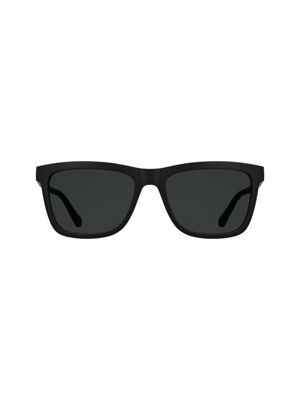 black modified rectangle sunglasses for men 