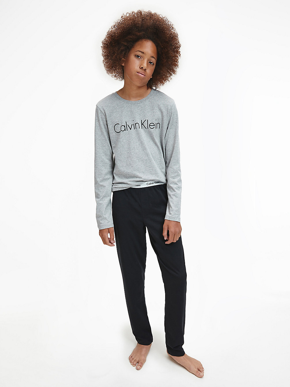 GREY HEATHER W/ BLACK Pyjama-Set Für Jungen - Modern Cotton undefined Jungen Calvin Klein