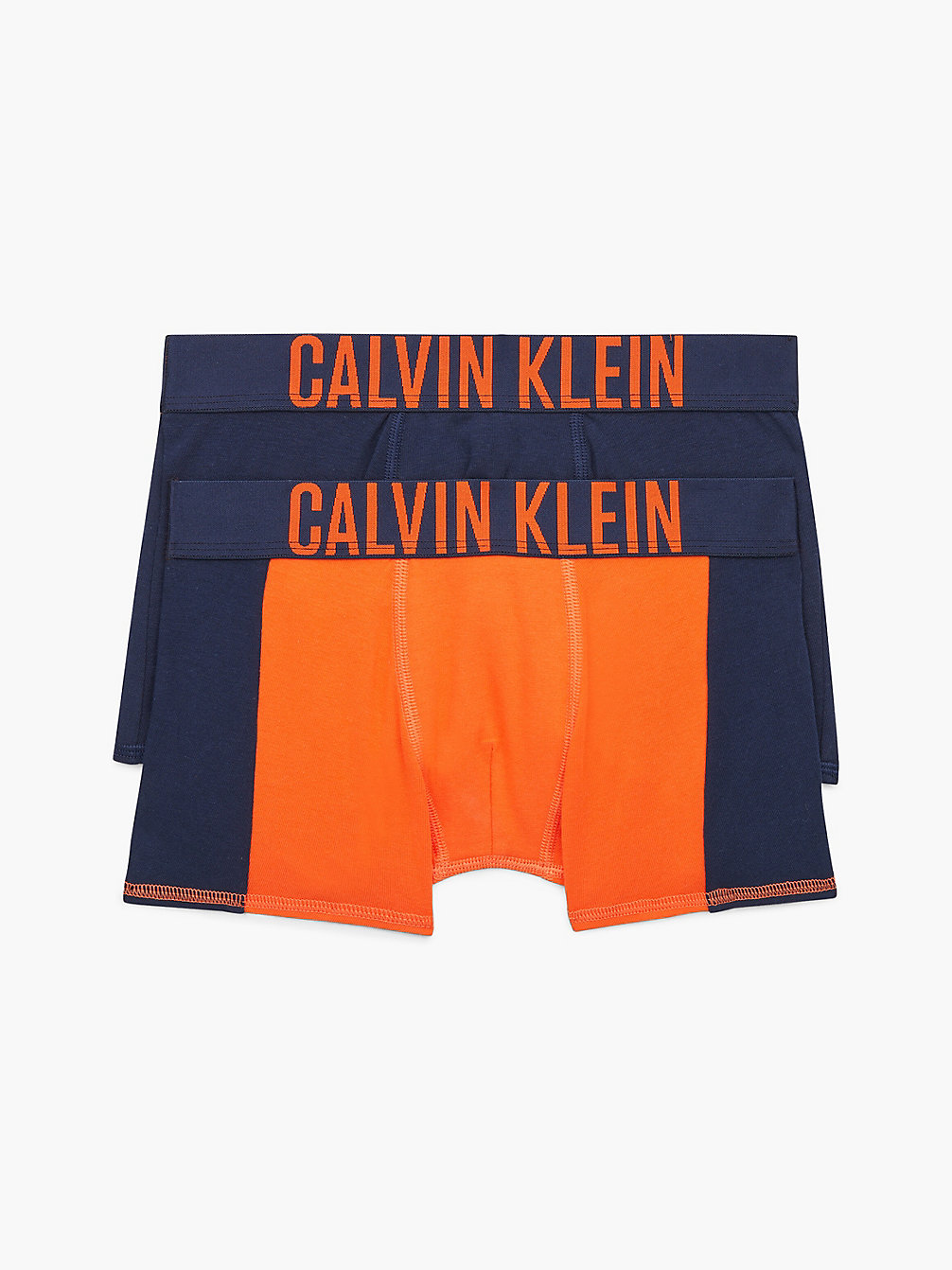 BRIGHTORANGE/NAVYIRIS 2 Pack Boys Trunks - Intense Power undefined boys Calvin Klein