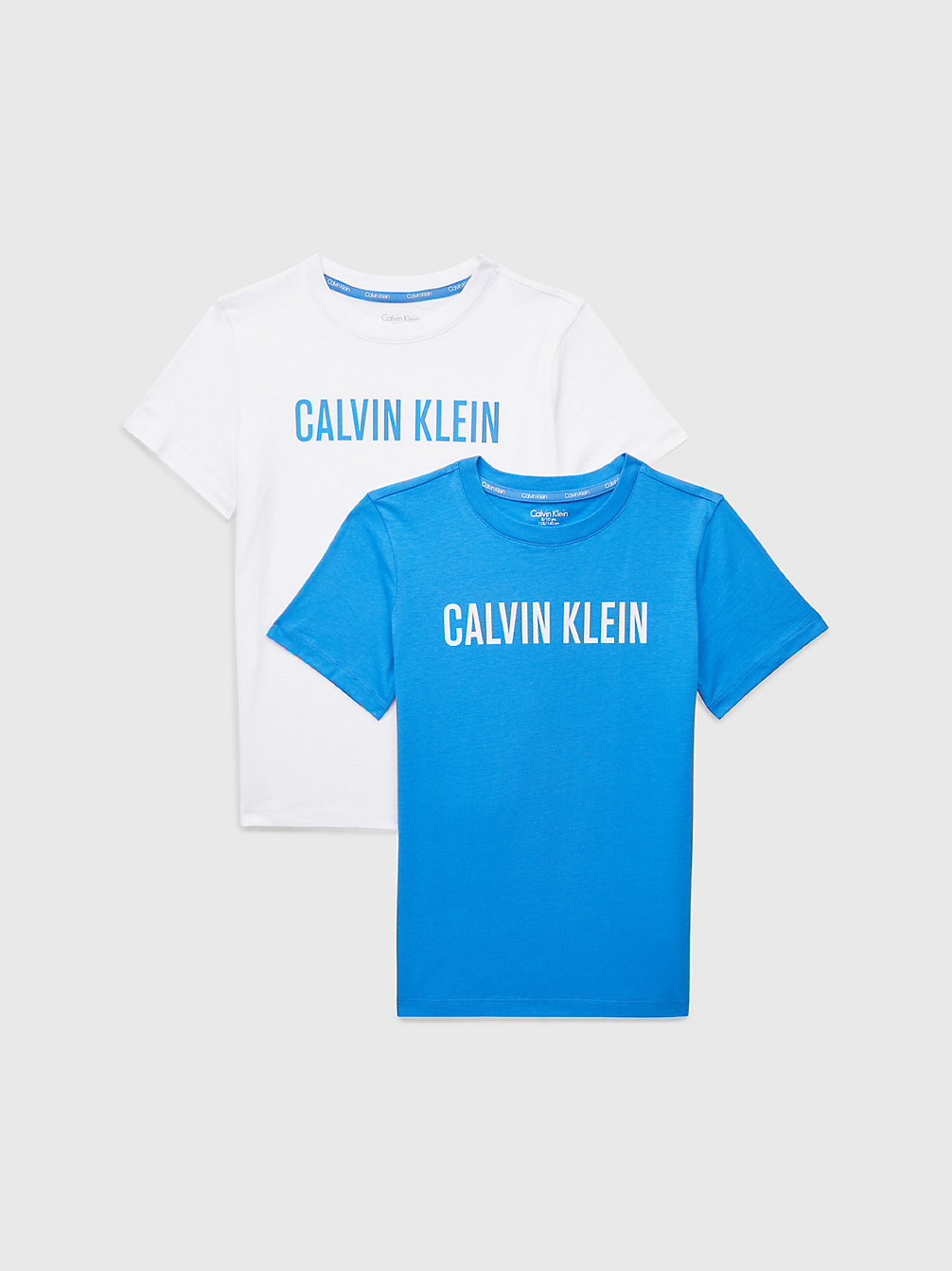 ELECTRICAQUA/PVHWHITE 2 Pack Boys T-Shirts - Intense Power undefined boys Calvin Klein