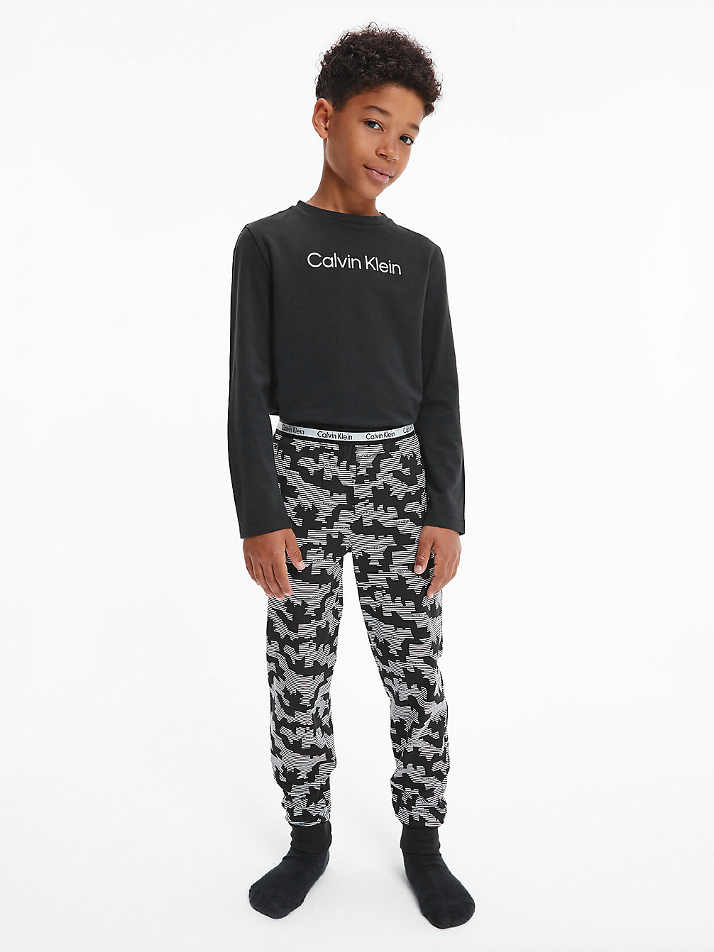 STRIPECAMOBLACKAOP/W/PVHBLACK Pyjama-Set – Modern Cotton undefined boys Calvin Klein
