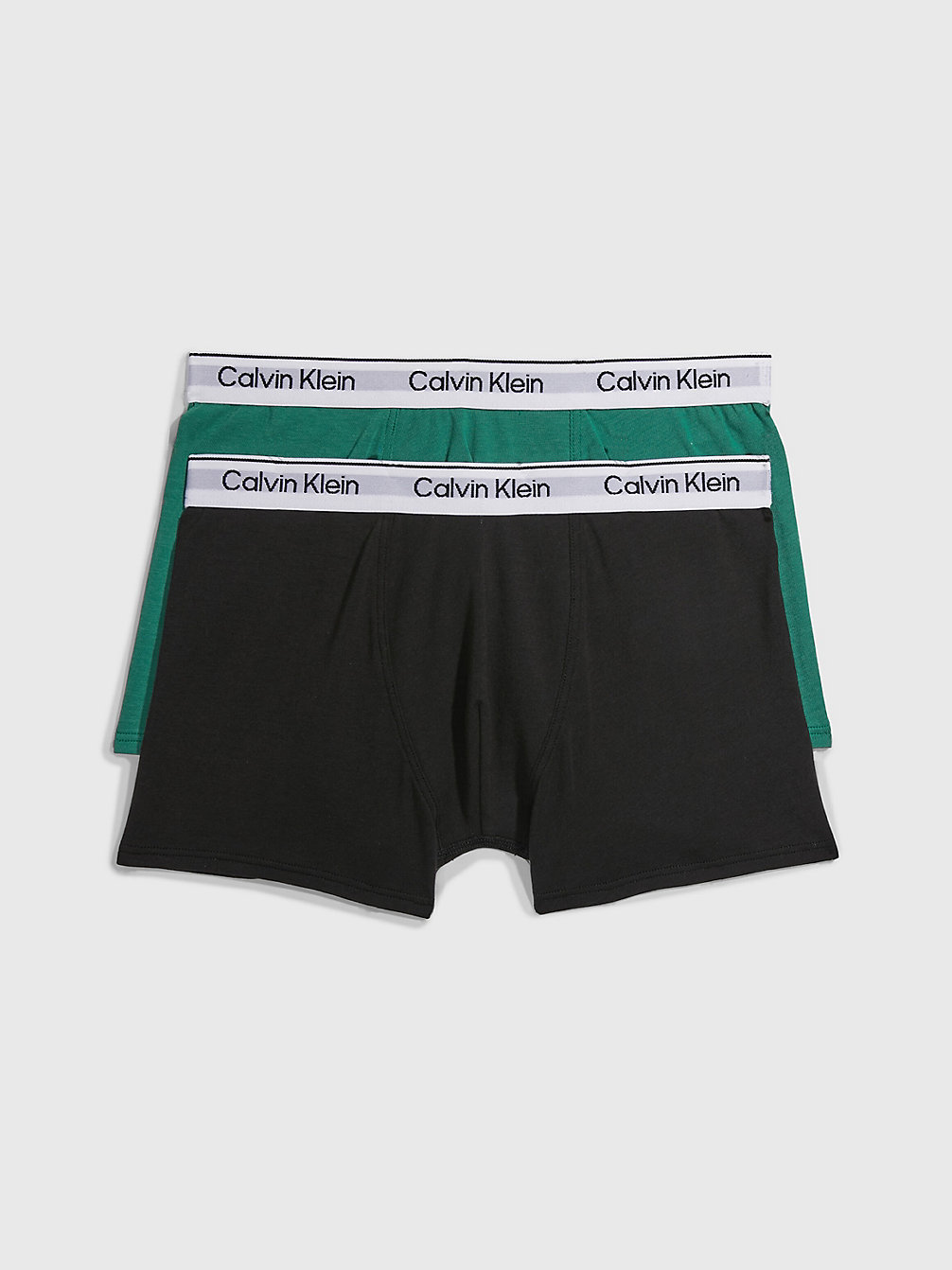 FOLIAGEGREEN/PVHBLACK 2 Pack Boys Trunks - Modern Cotton undefined boys Calvin Klein