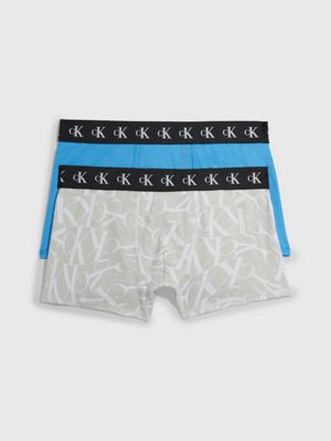 Blanco Krijgsgevangene Kust 2-pack jongensbroeken - CK Monogram Calvin Klein® | B70B7004240TW