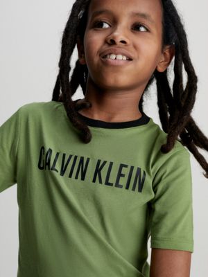 conjunto de shorts de pijama - intense power green de nino calvin klein