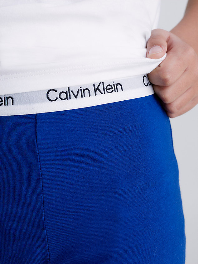 white pyjama set - modern cotton for boys calvin klein