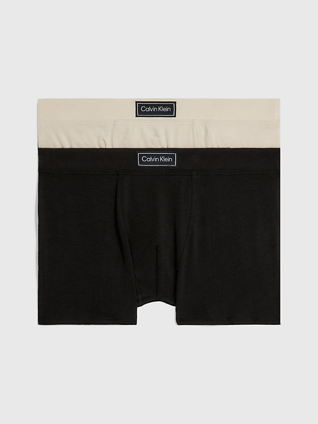 white 2er-pack boxershorts für jungen - modern cotton für jungen - calvin klein