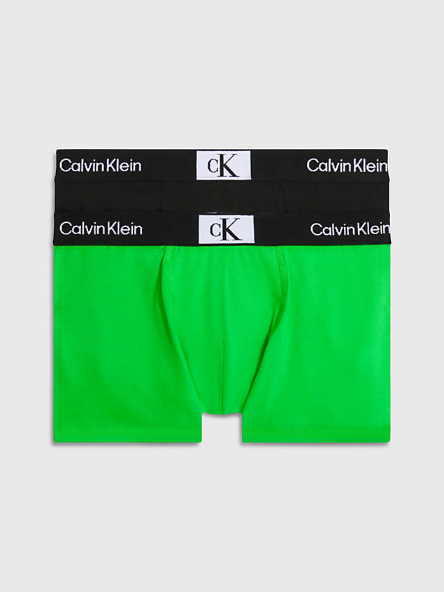 green 2er-pack boxershort für jungen - ck96 für boys - calvin klein