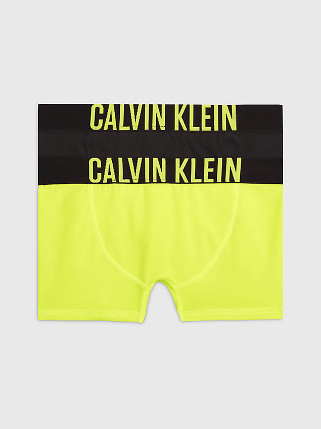 yellow 2er-pack boxershorts für jungen - intense power für boys - calvin klein