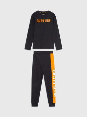 completo pigiama - intense power black da bambino calvin klein
