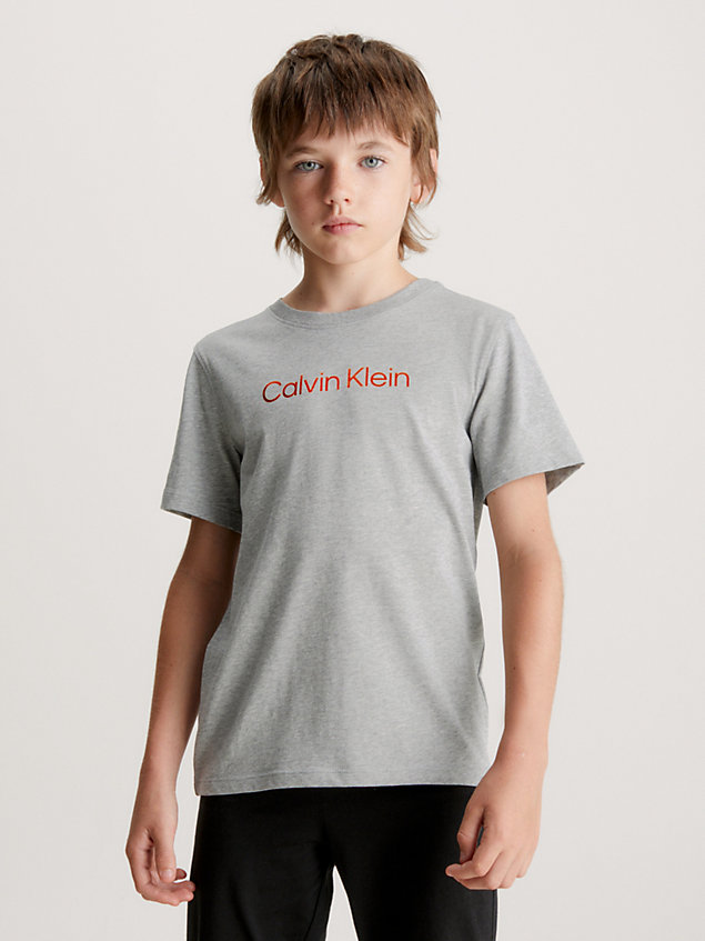 lot de 2 t-shirts pour garçon - modern cotton black pour garcons calvin klein