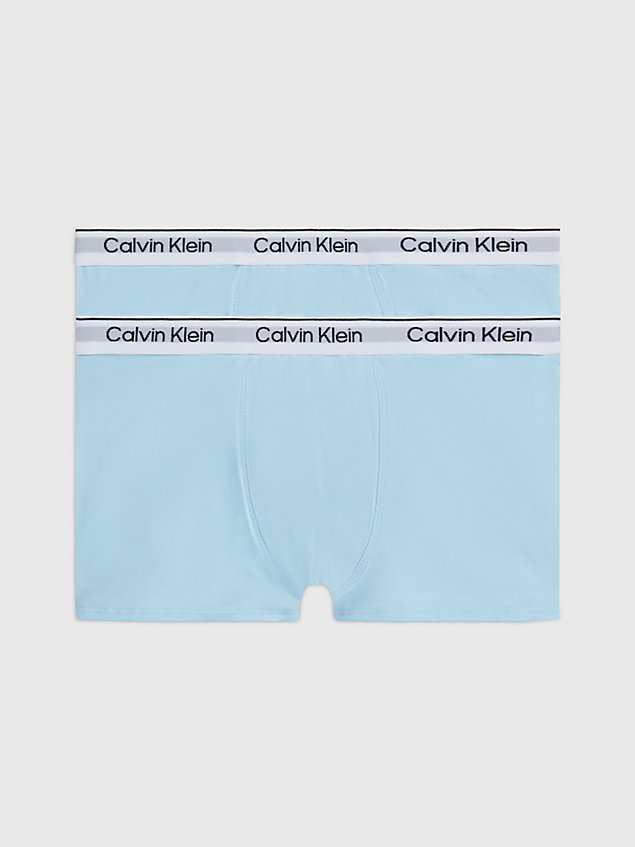blue 2er-pack boxershorts für jungen - modern cotton für jungen - calvin klein
