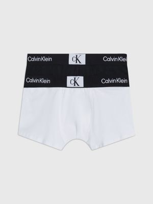 Little Boy's CALVIN KLEIN White /Black Set Of 2 Briefs size S Unworn