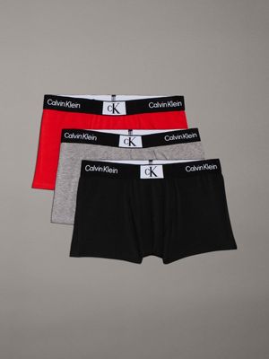 red 3 pack boys trunks - ck96 for boys calvin klein jeans