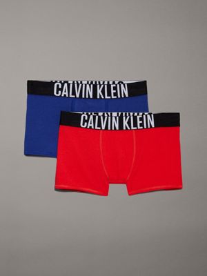 blue 2 pack boys trunks - intense power for boys calvin klein jeans