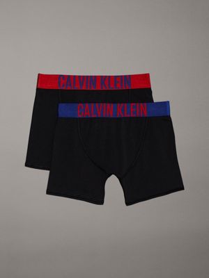 pvhblack/pvhblack 2 pack boys boxer briefs - intense power for boys calvin klein jeans