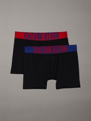 black 2 pack boys boxer briefs - intense power for boys calvin klein jeans