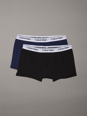 blue 2 pack boys trunks - modern cotton for boys calvin klein jeans