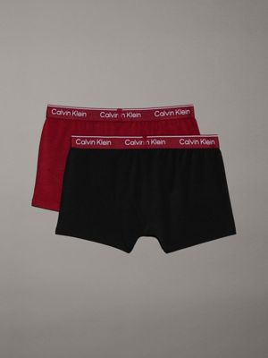 winery/pvhblack 2 pack boys trunks - modern cotton for boys calvin klein jeans