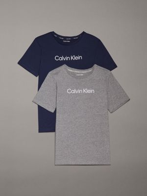 grey 2 pack boys t-shirts - modern cotton for boys calvin klein jeans