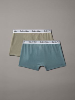 laureloak/trooper 2 pack boys trunks - icon cotton stretch for boys calvin klein jeans