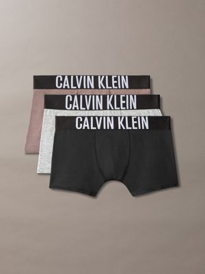 pack de 3 bóxers ajustados para niño - intense power multi de niños calvin klein jeans