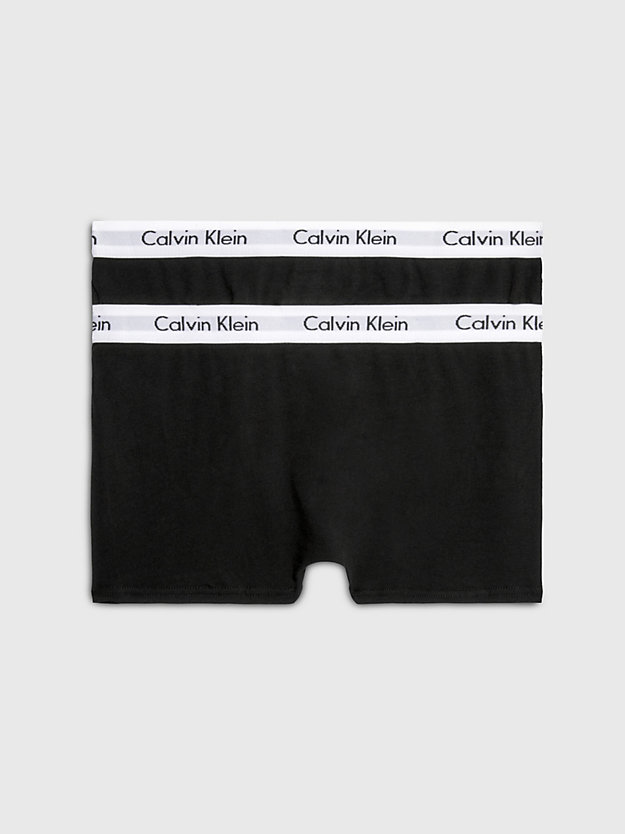 BLACK 2 Pack Boys Trunks - Modern Cotton for boys CALVIN KLEIN