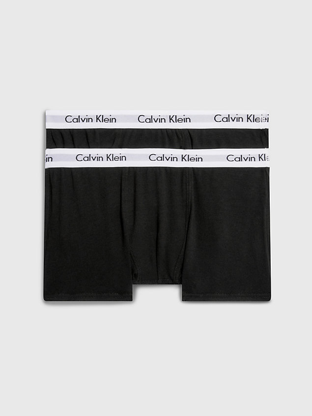 boxer aderenti ragazzi in confezione da 2 - modern cotton black da bambini calvin klein