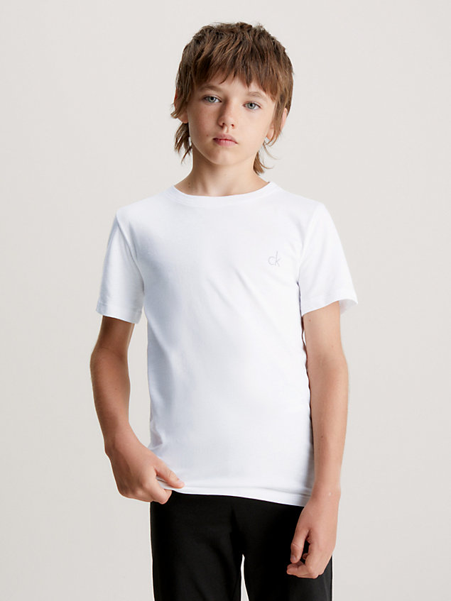 pack de 2 camisetas de estar por casa para niño - modern cotton black de nino calvin klein