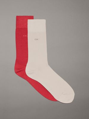 red 2er-pack knöchelsocken für herren - calvin klein