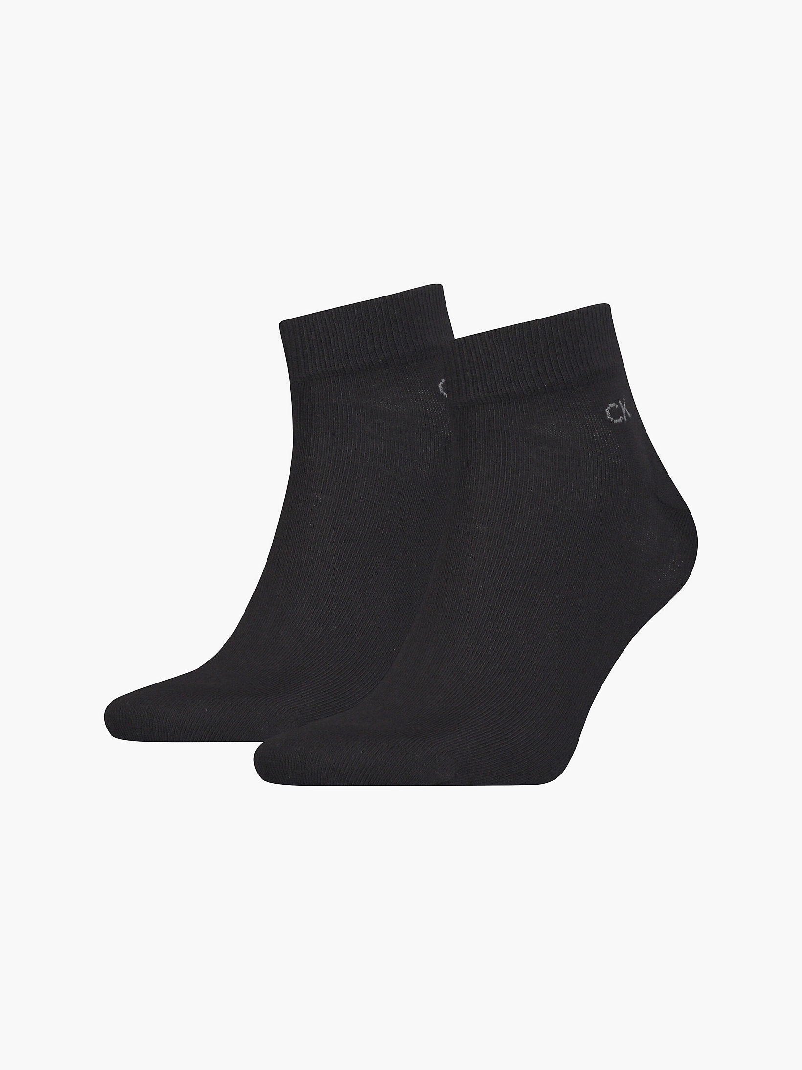 Black 2 Pack Ankle Socks undefined men Calvin Klein