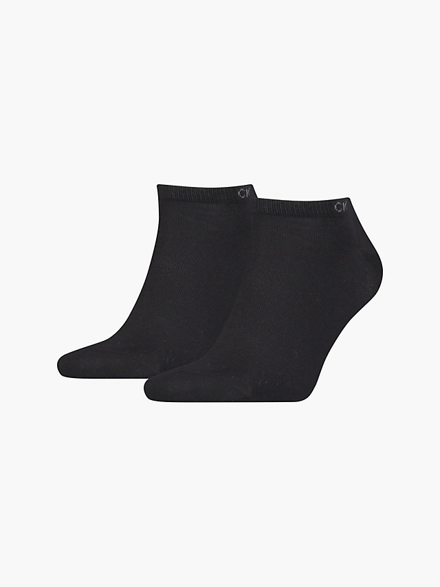 Black > Комплект носков-невидимок 2 пары > undefined женщины - Calvin Klein