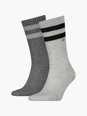2 Pack Striped Crew Socks Calvin Klein® | C701218711003
