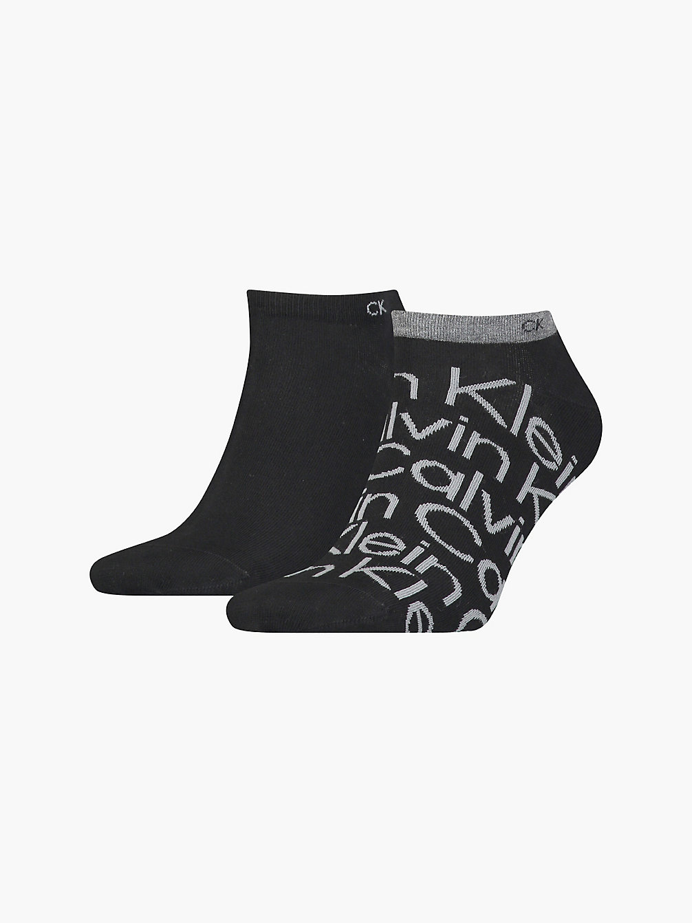 BLACK > Комплект носков длиной по щиколотку с логотипом 2 пары > undefined женщины - Calvin Klein