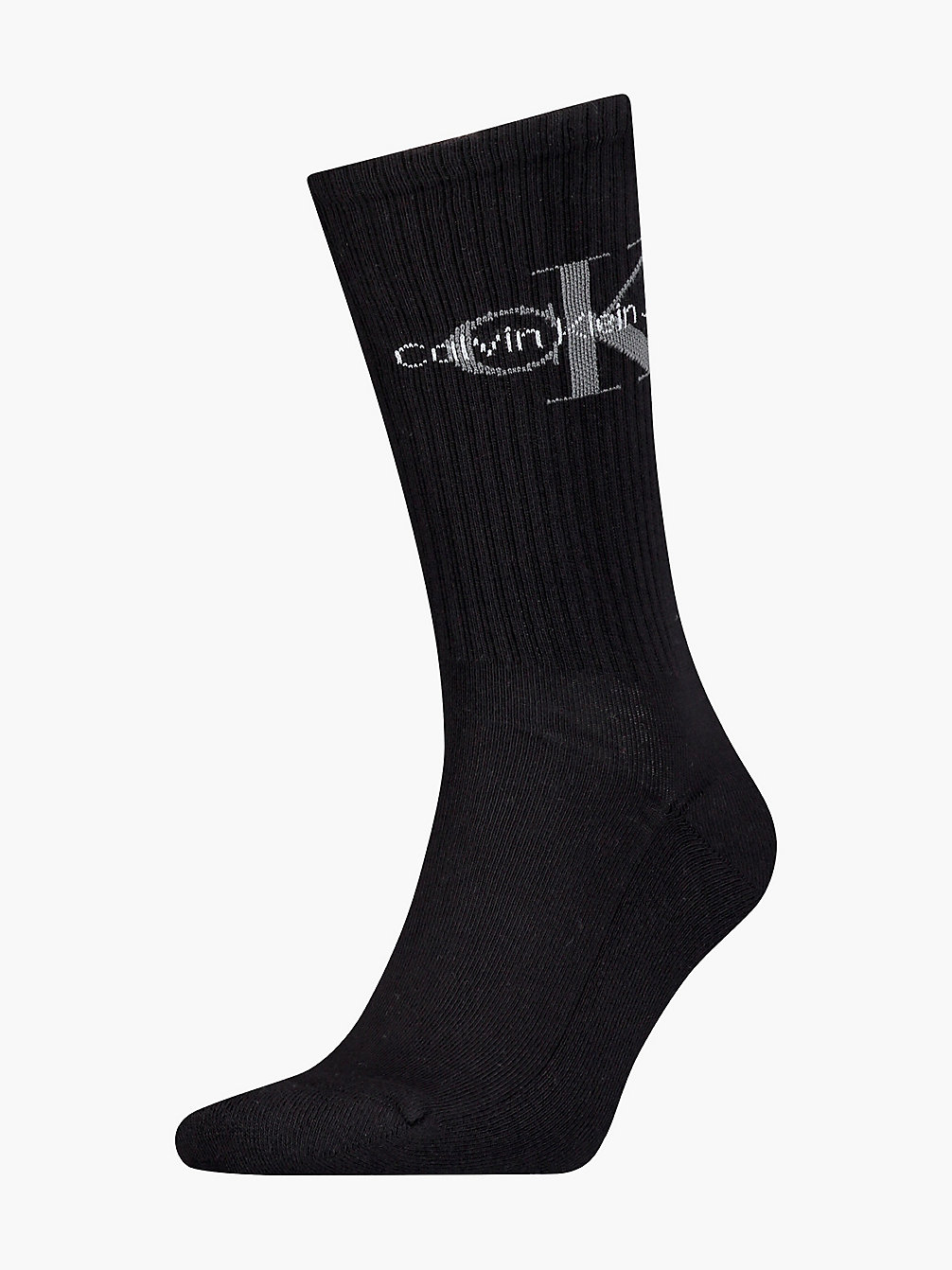 BLACK Logo Crew Socks undefined men Calvin Klein