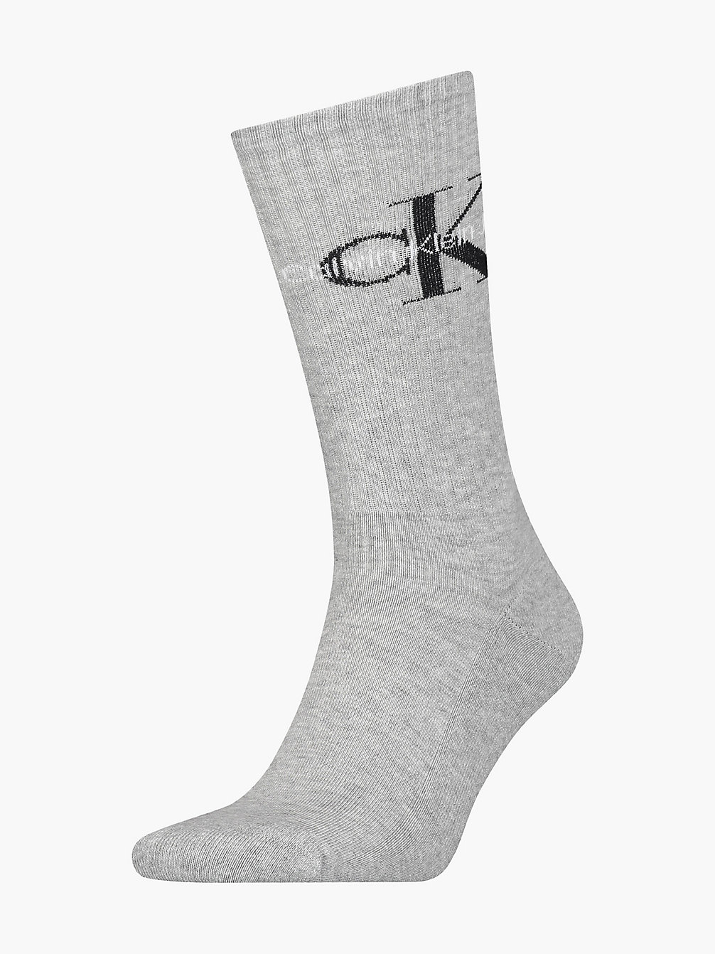 LIGHT GREY MELANGE Socquettes Avec Logo undefined hommes Calvin Klein