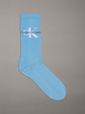 blue logo-knöchelsocken für herren - calvin klein jeans