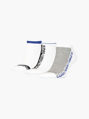 ugunstige toilet længst 3 Pack Logo Ankle Socks Calvin Klein® | C701218736002