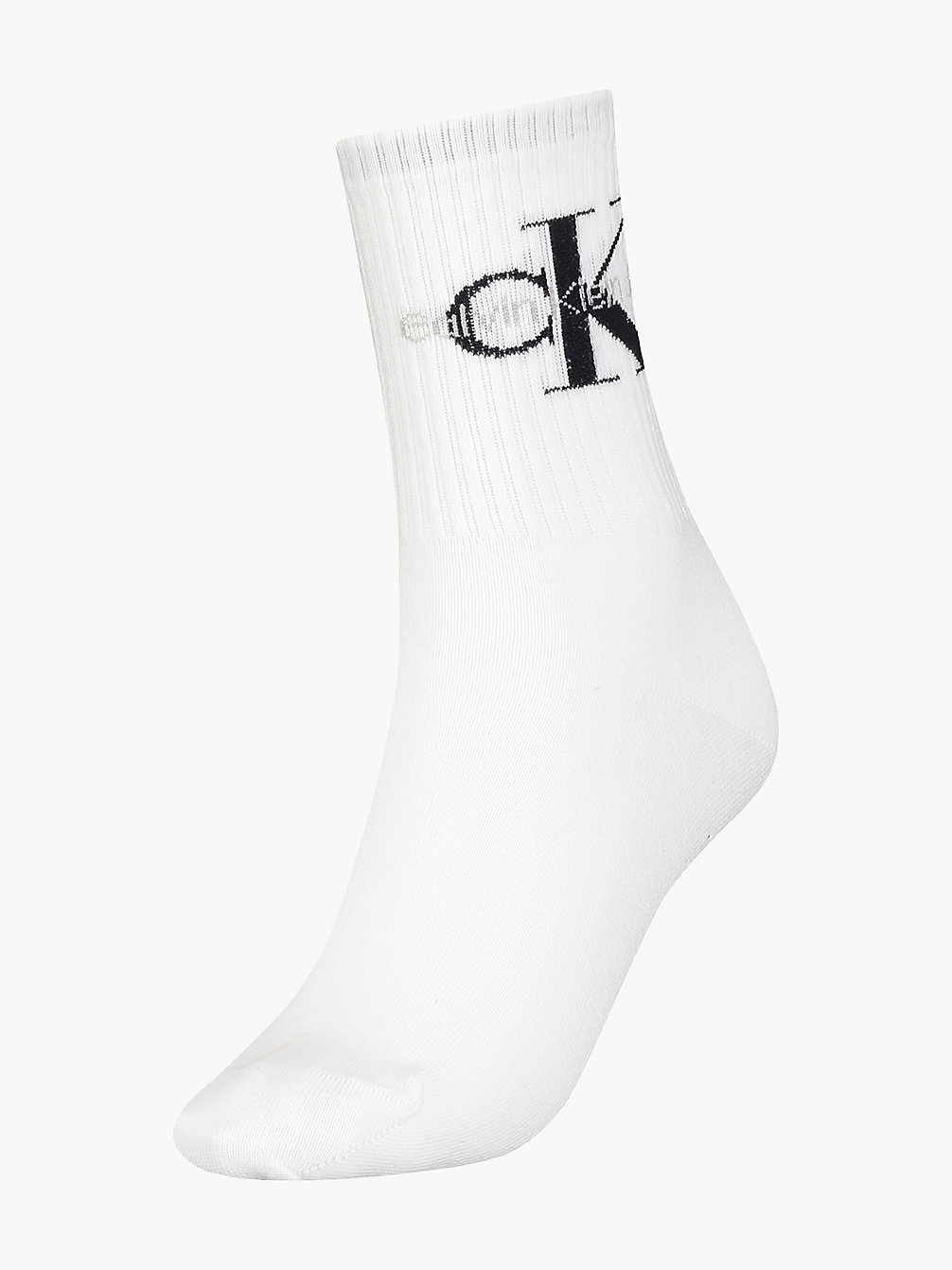 WHITE Socquettes Avec Logo undefined femmes Calvin Klein