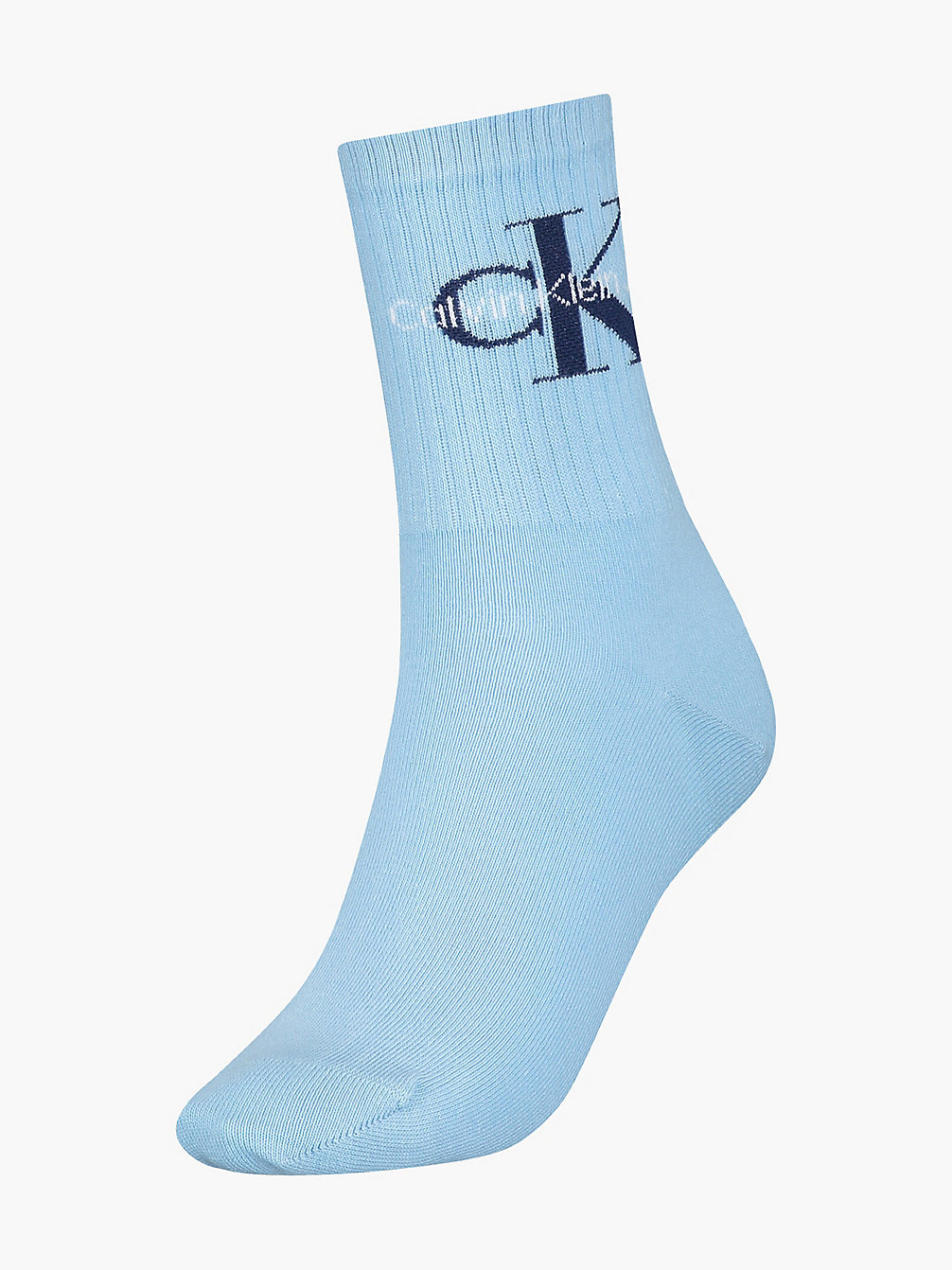 LIGHT BLUE Crew Sokken Met Logo undefined dames Calvin Klein