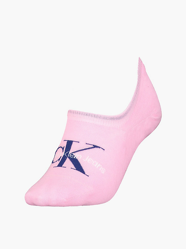 chaussettes invisibles avec logo pink pour femmes calvin klein jeans