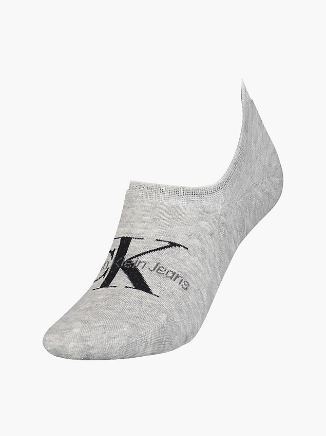 chaussettes invisibles avec logo grey pour femmes calvin klein jeans