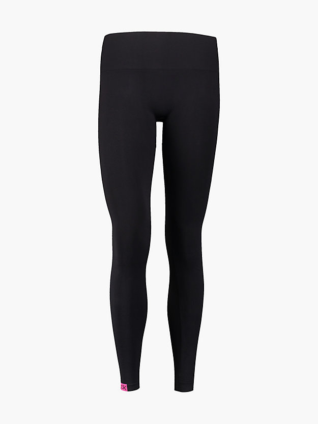 black combo nahtlose leggings für damen - calvin klein