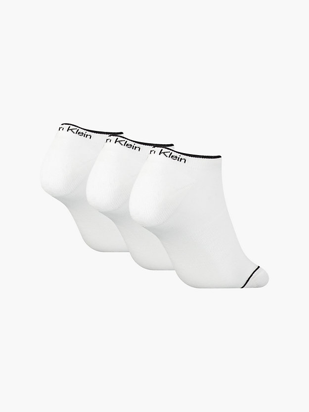 WHITE 3 Pack Ankle Socks for women CALVIN KLEIN