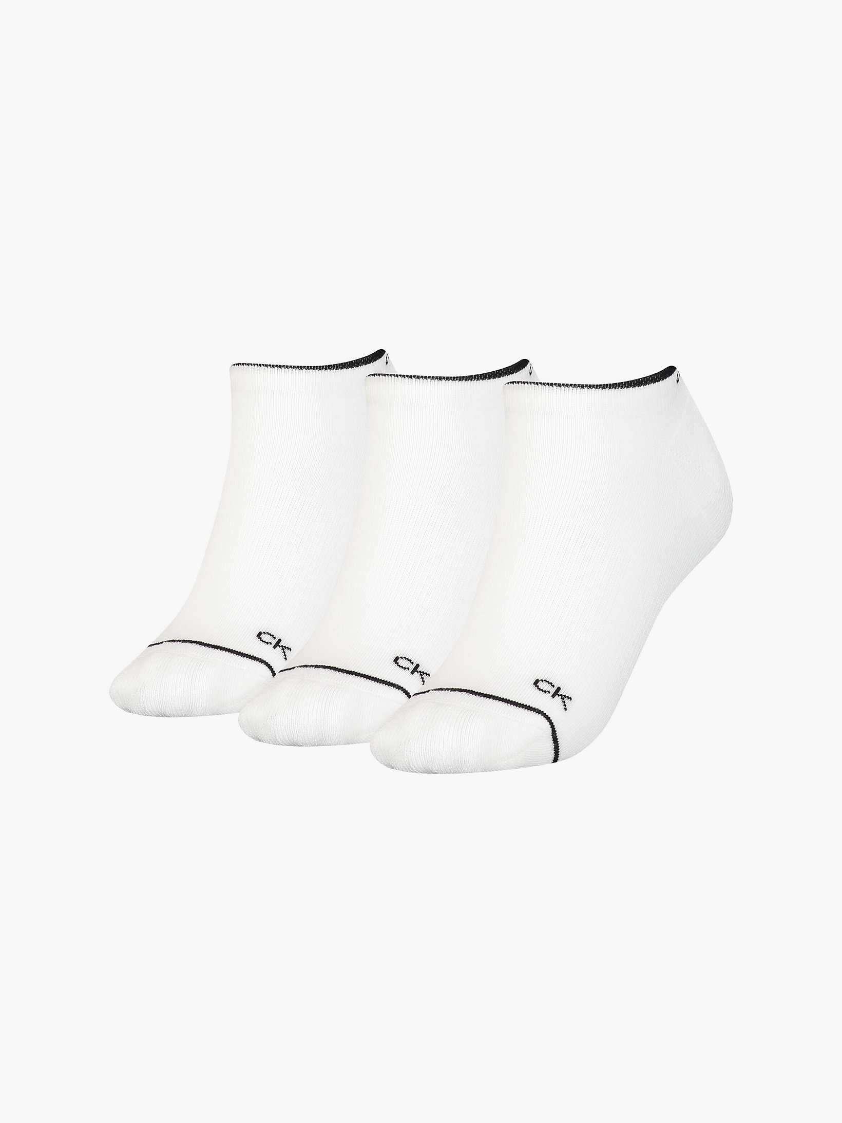 White > Комплект носков длиной по щиколотку 3 пары > undefined Женщины - Calvin Klein