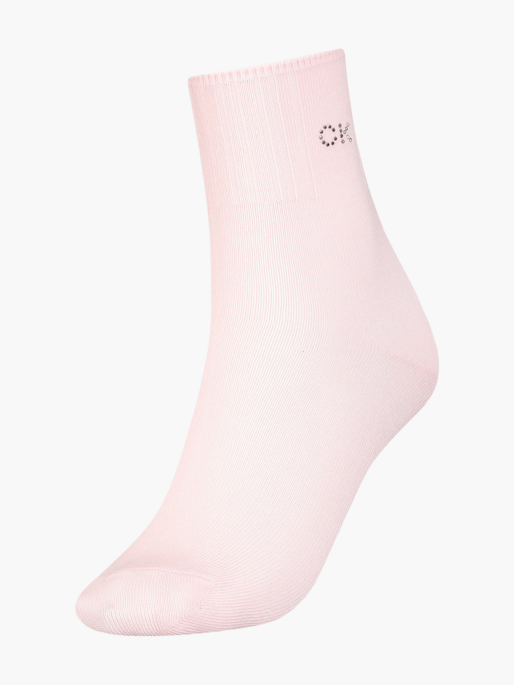 Socquettes Avec Logo En Cristaux > Pink > undefined femmes > Calvin Klein